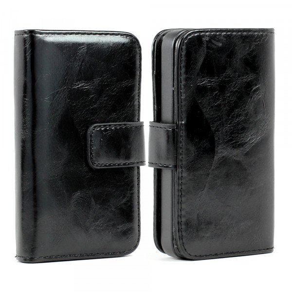 Wholesale iPhone 4 4S Seperable 2 in1 Flip Leather Wallet Case (Black)